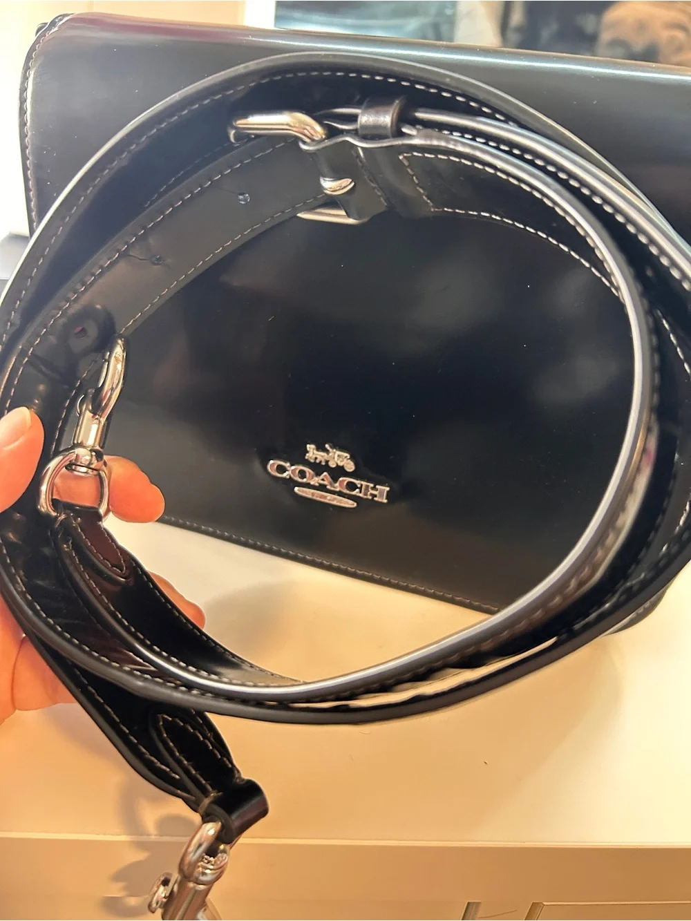 Coach Quinn Spazzolato Leather